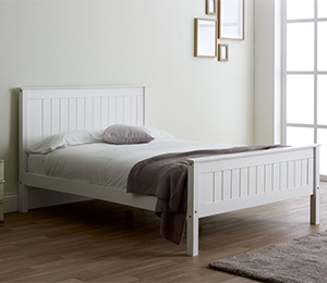 Taurus White H/F Bed
