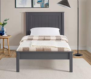 Taurus Dark Grey L/F bed