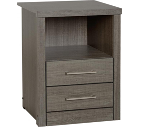 Lisbon 2 Drawer 1 Shelf Bedside locker