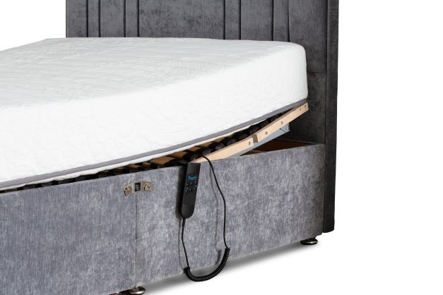 Talbot Electric Bed with a Footboard and a Faith & Ethan Comfort Touch Mattress - Image 2