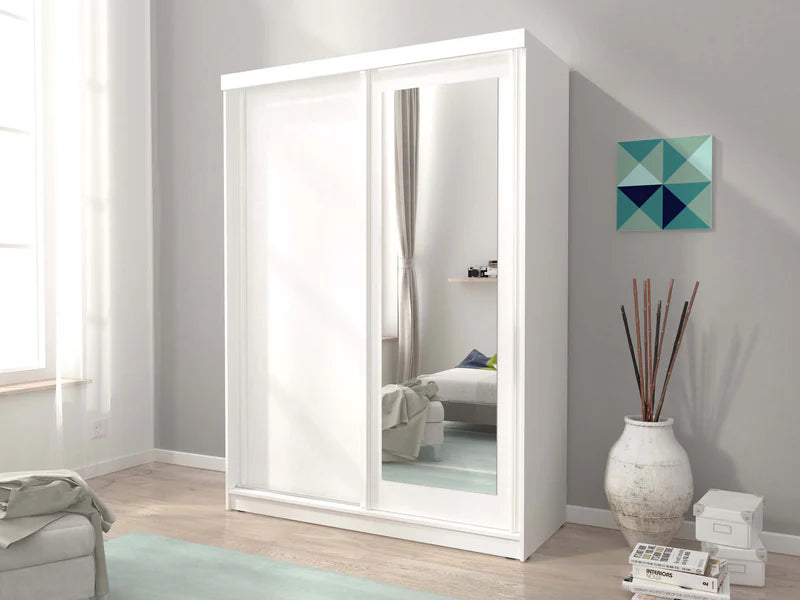 Alaska 1.5m Sliderobe - White