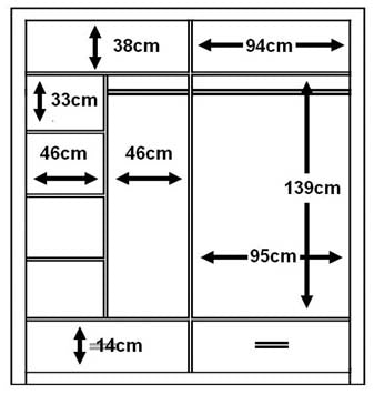 Alpha Small Sliderobe 2.0m - White - Image 2