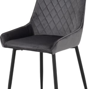 Avery Chair (Box of 2) Grey Velvet