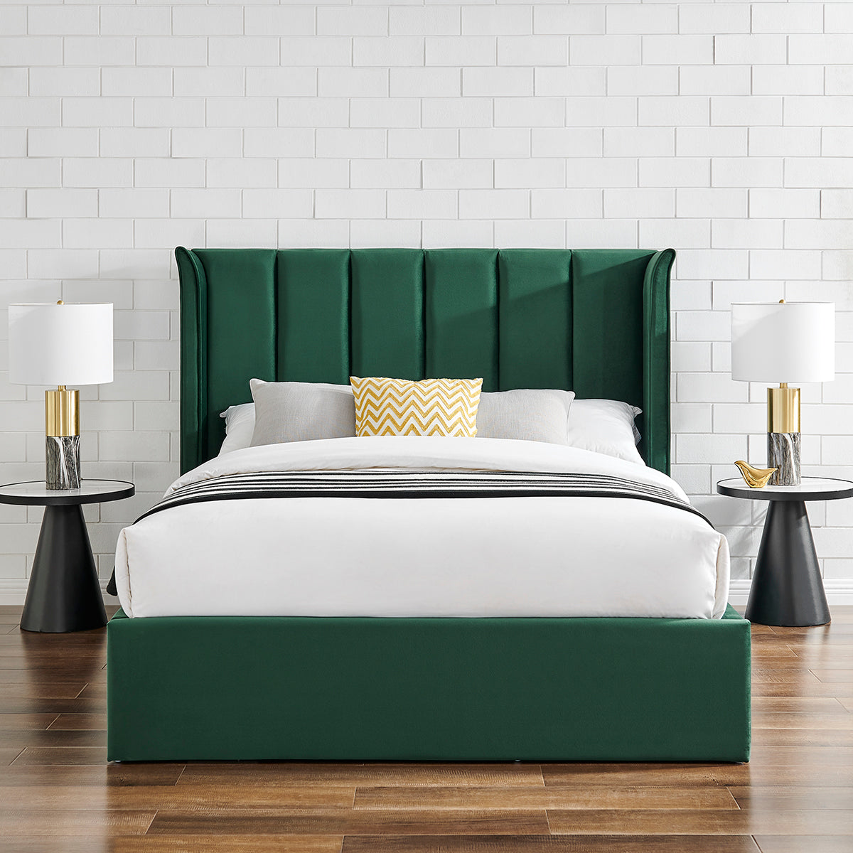 Polaris Emerald Green Storage Bed - Image 2