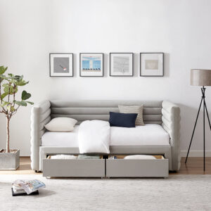 Bellatrix Daybed with Drawers Grey
