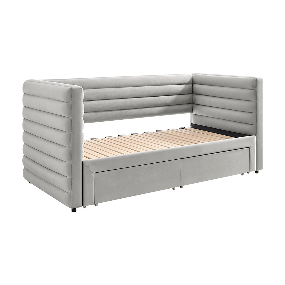 Bellatrix Daybed with Drawers Grey - Image 2