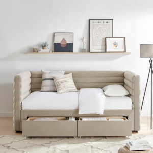 Bellatrix Daybed with Drawers Taupe