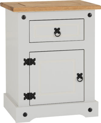 Corona 1 Drawer 1 Door Bedside locker - Image 2