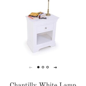 Chantilly White Lamp table