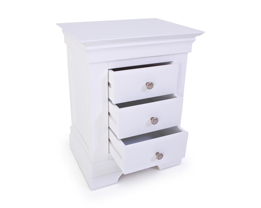 Chantilly White Bedside Locker - Image 2