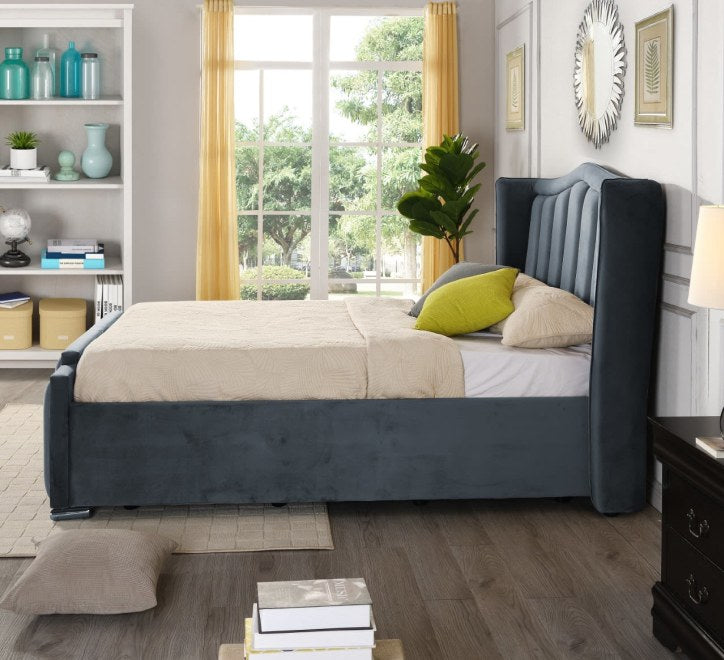 Clare Grey Gas lift Bed - Image 4