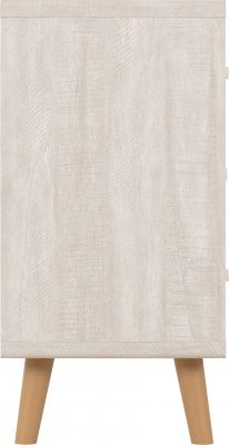Dixie 3 Drawer Chest - Dusty Grey/White - Image 4