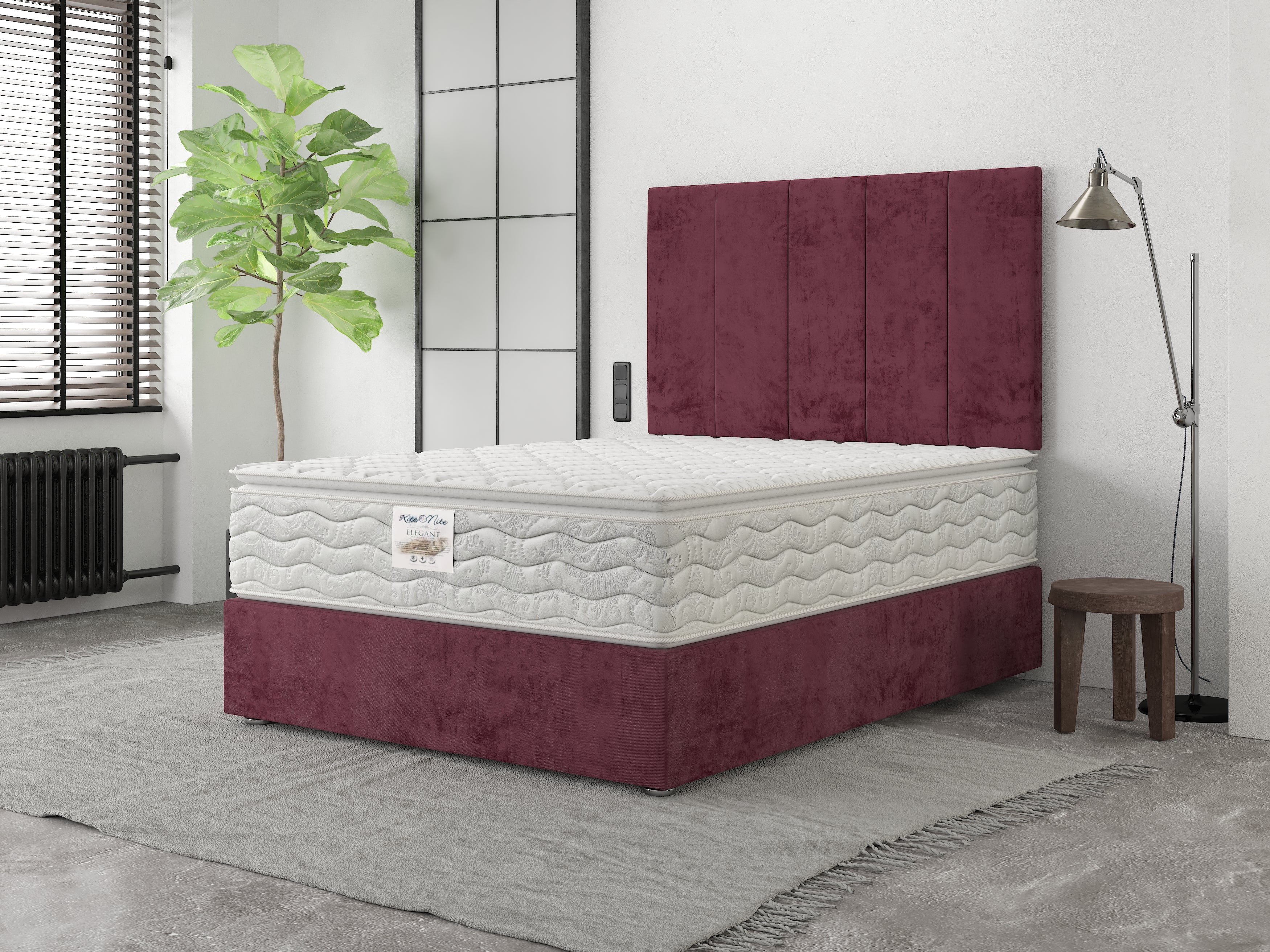 Elegant mattress quilted + Base & Headboard - Image 2