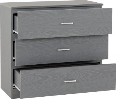 Felix 3 Drawer Chest - Grey - Image 2