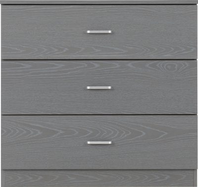Felix 3 Drawer Chest - Grey - Image 3