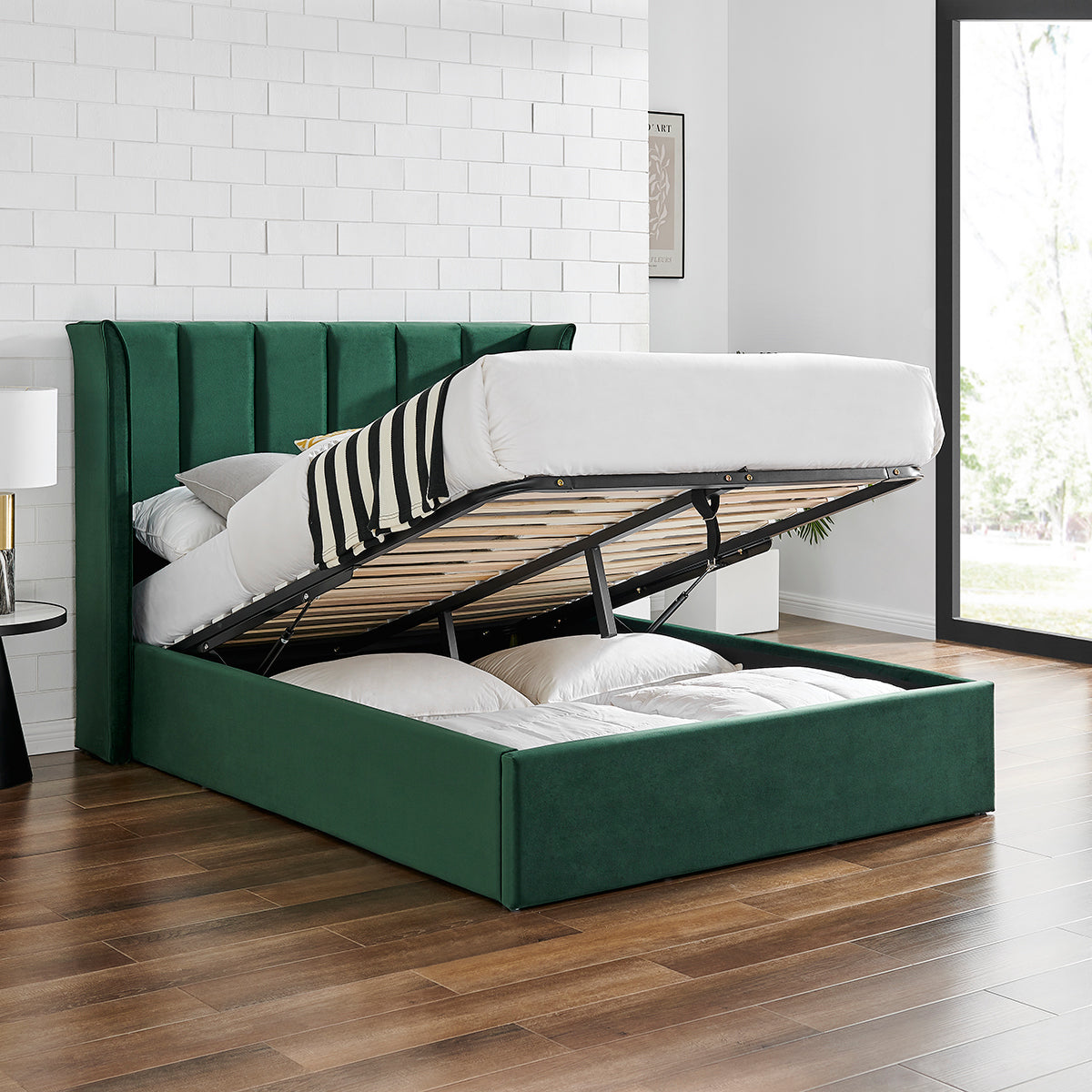 Polaris Emerald Green Storage Bed