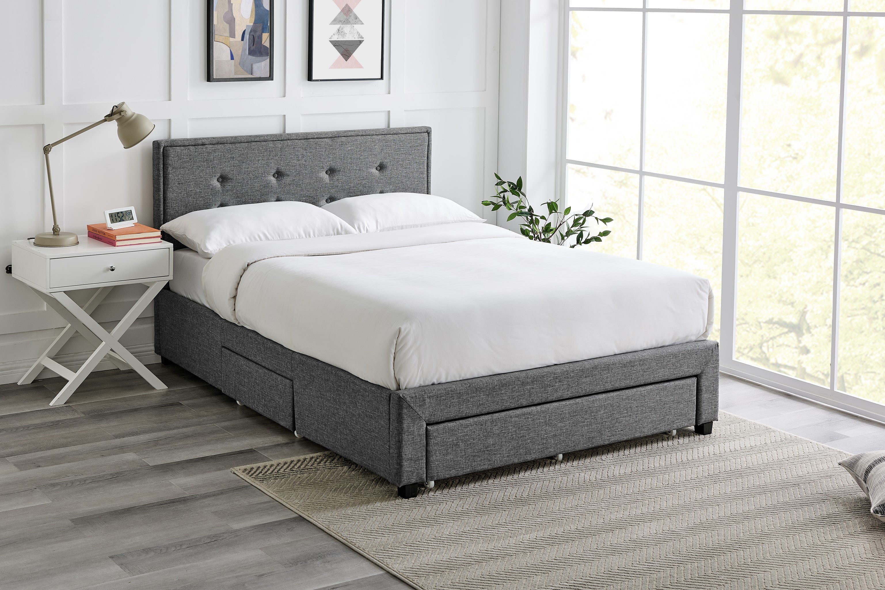 Florence Grey Bed - Image 3