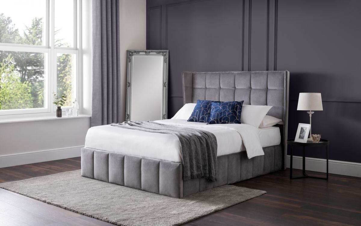 Gatsby Storage Ottoman Bed - Light Grey - Image 2