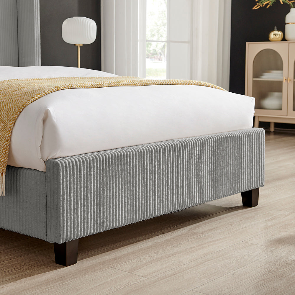 Gemini Cord Bed Grey - Image 3