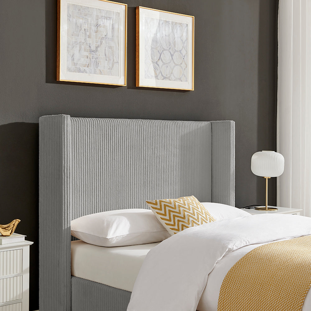 Gemini Cord Bed Grey - Image 2