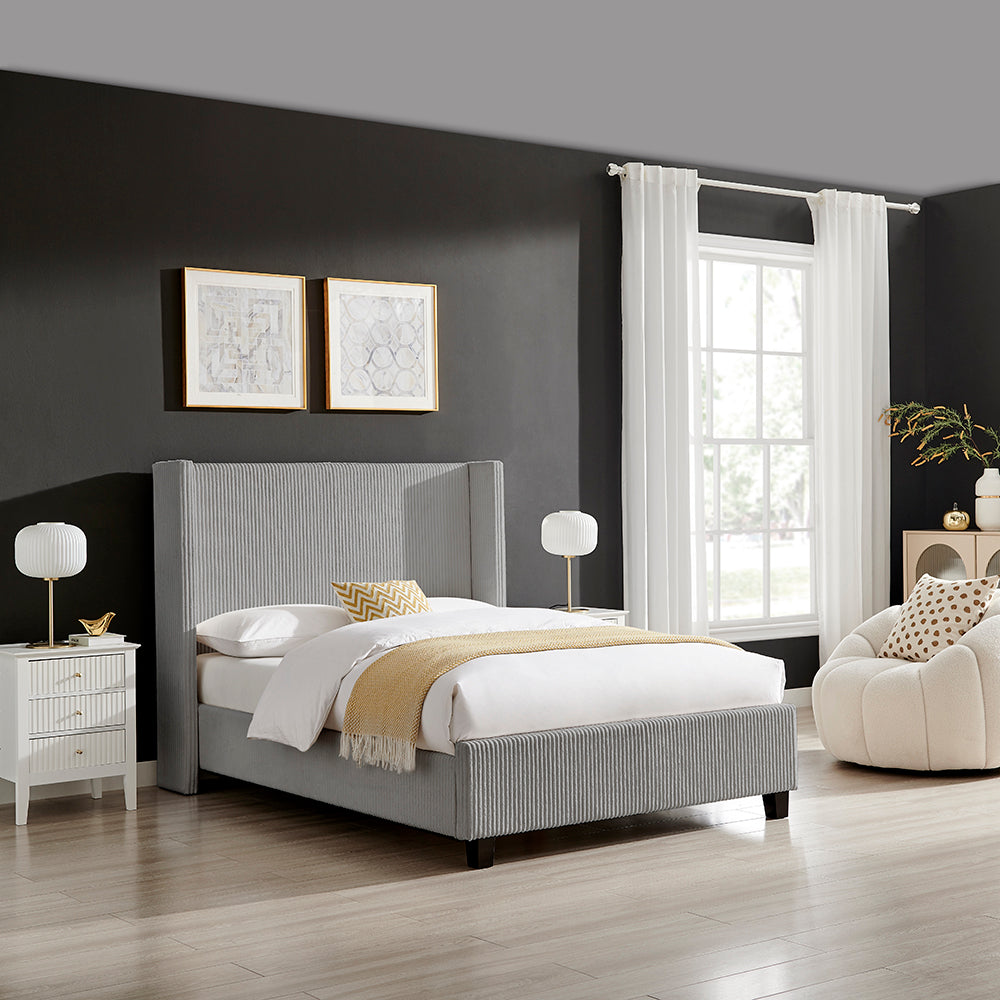 Gemini Cord Bed Grey