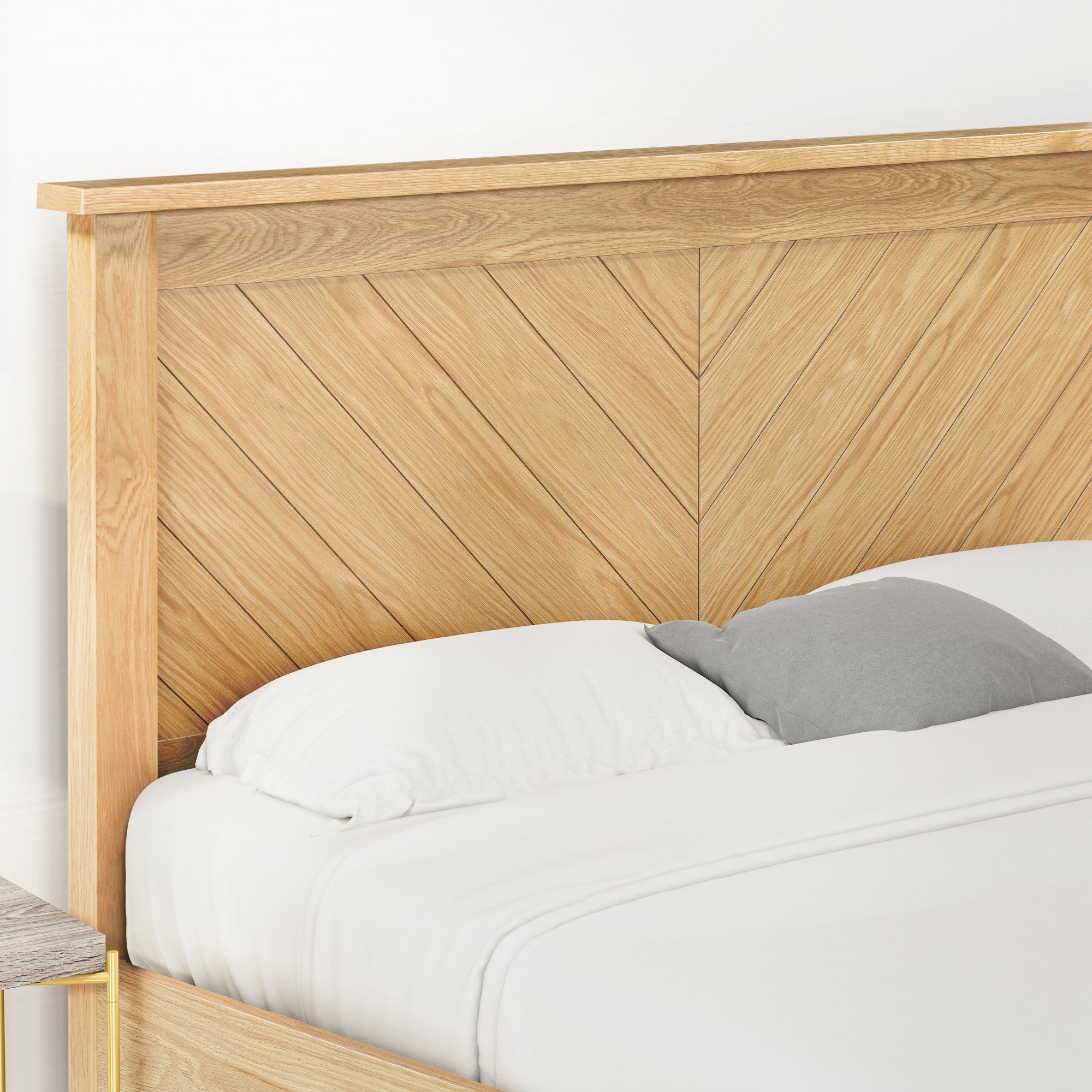 Kenji Oak Bed - Image 3