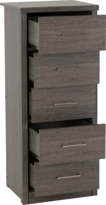 Lisbon 5 Drawer Narrow Chest - Image 2