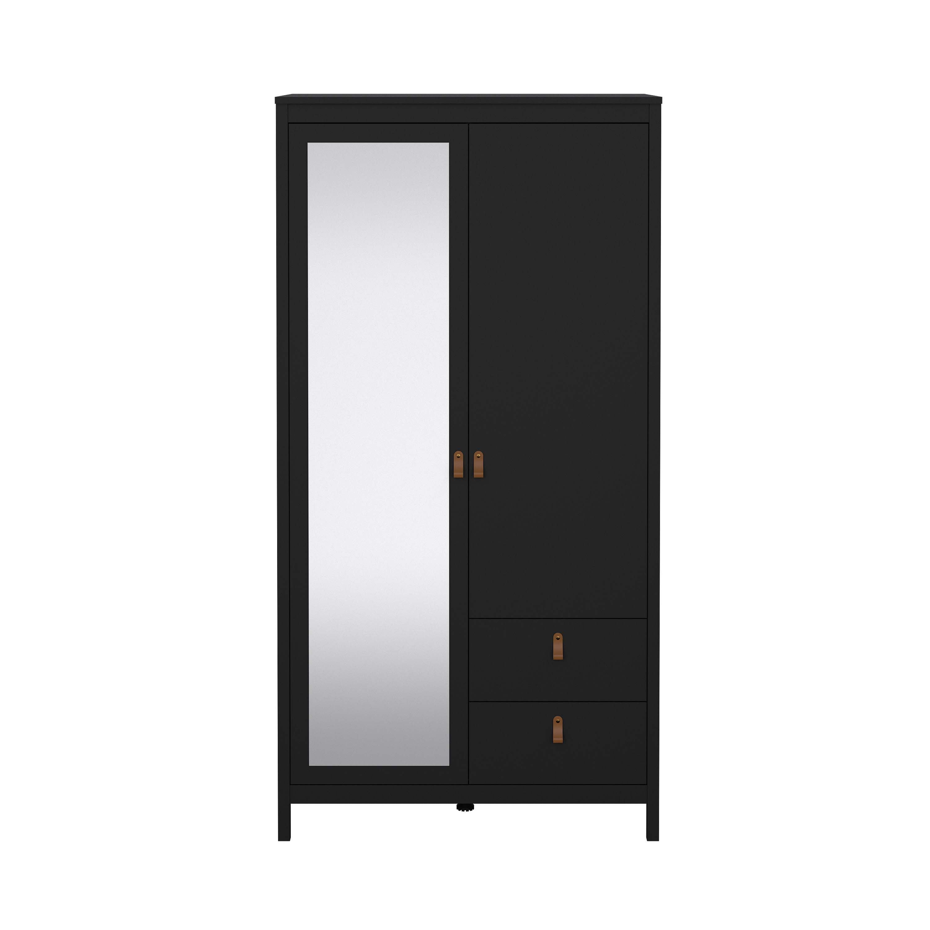 Madrid Wardrobe with 1 door + 1 mirror door + 2 drawers