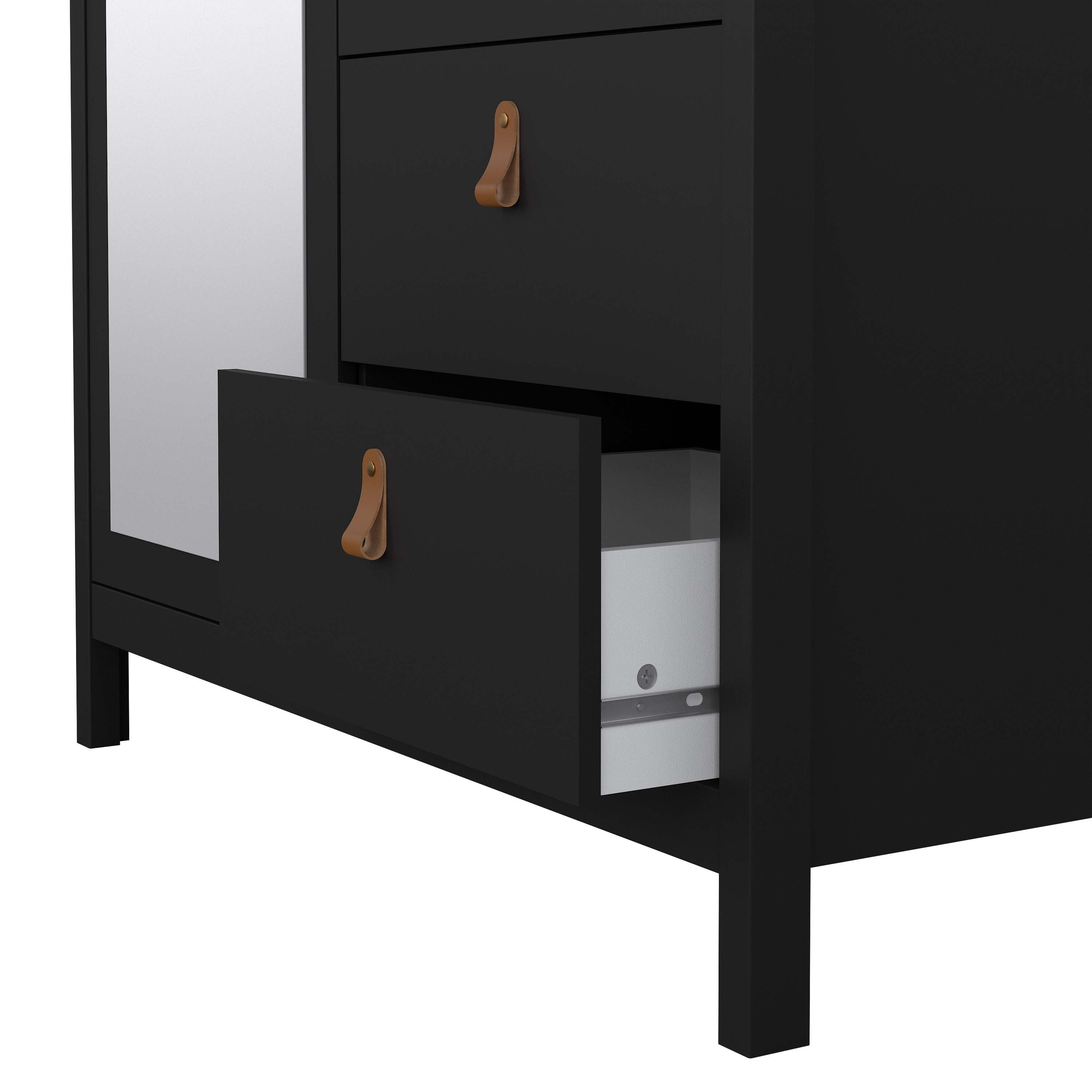 Madrid Wardrobe with 1 door + 1 mirror door + 2 drawers - Image 4