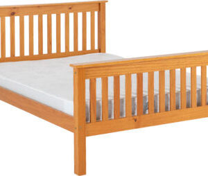 Monaco High Foot End Bed Antique Pine