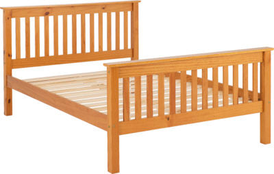 Monaco High Foot End Bed Antique Pine - Image 4