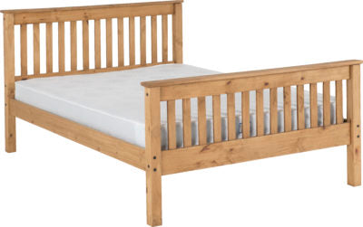Monaco High Foot End Bed Antique Pine - Image 5