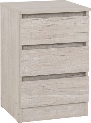 Malvern 3 Drawer Bedside - Image 5