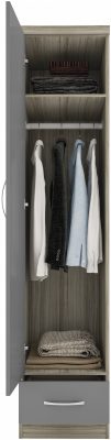 Nevada 1 door 1 drawer Wardrobe - Image 3