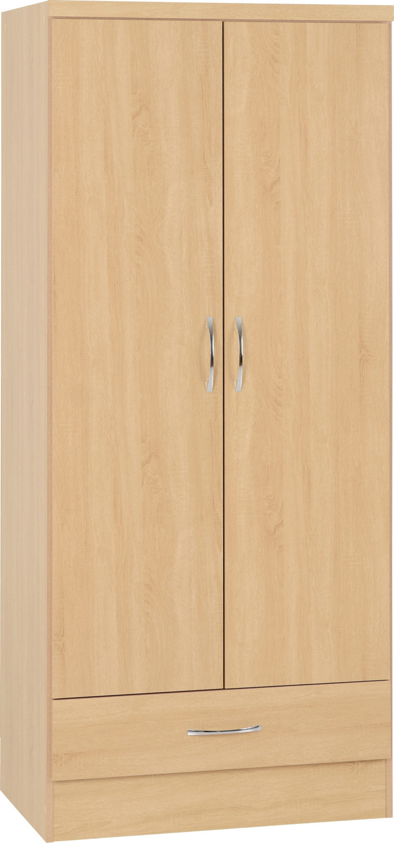 Nevada 2 Door 1 Drawer Wardrobe - Image 10