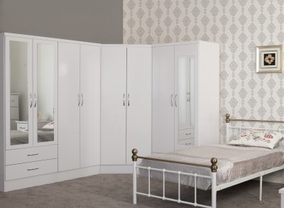 Nevada 2 Door Corner Wardrobe - Image 5