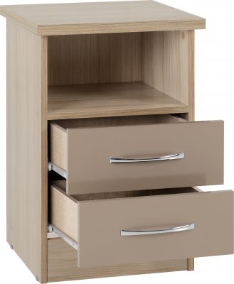 Nevada 2 Drawer Bedside - Image 3