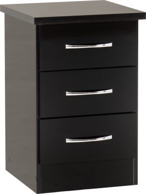 Nevada 3 Drawer Bedside - Image 2