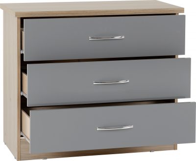 Nevada 3 Drawer Chest - Image 5