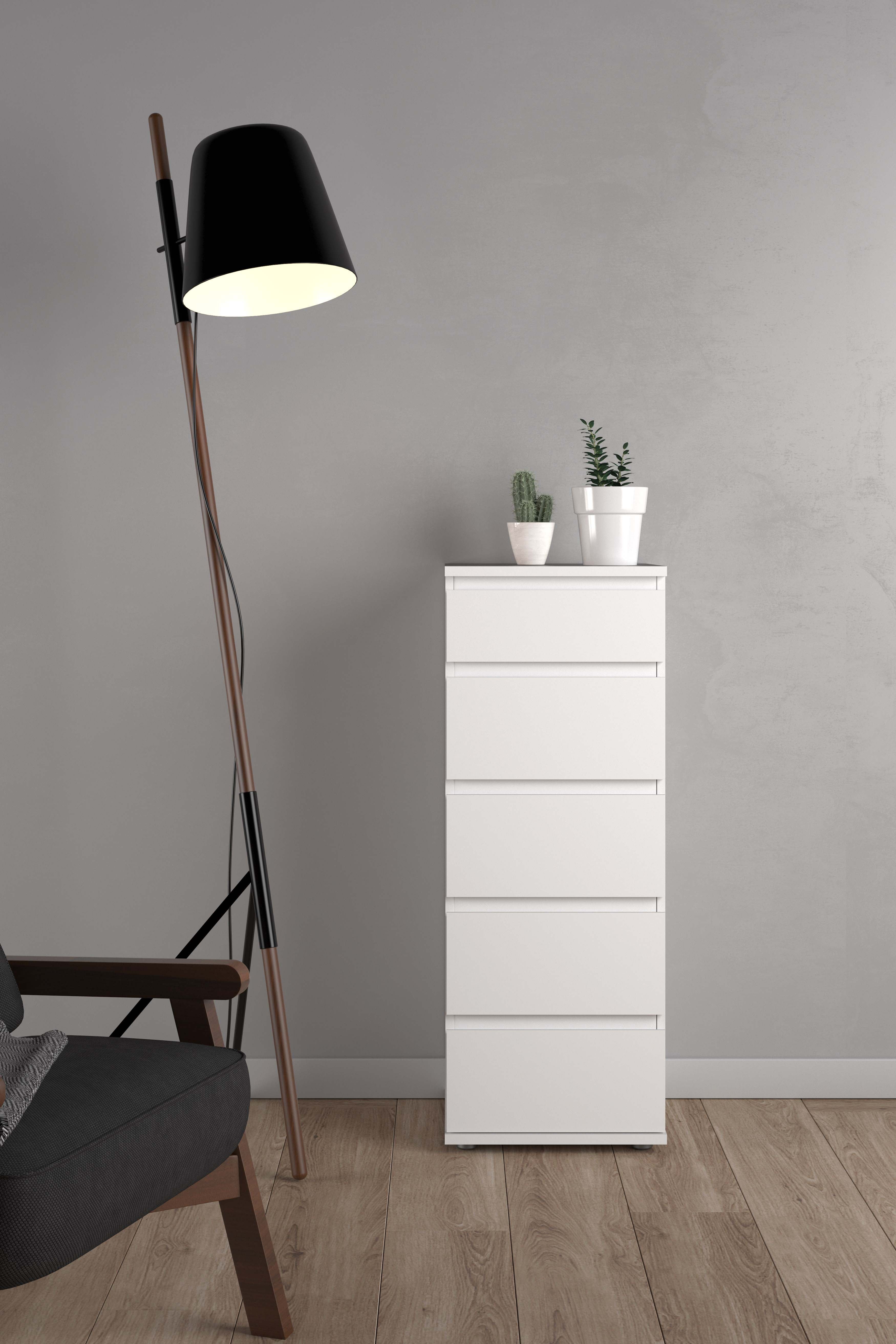 Nova 5 Drawer Narrow Chest - Image 5