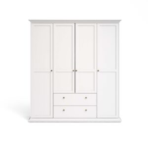 Paris Wardrobe with 4 doors + 2 drawers