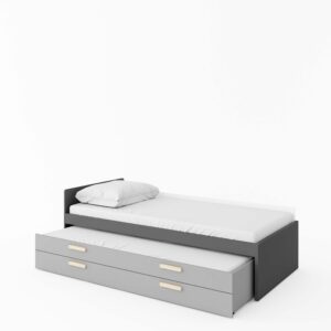 Pok Single Bed with Trundle & Drawer