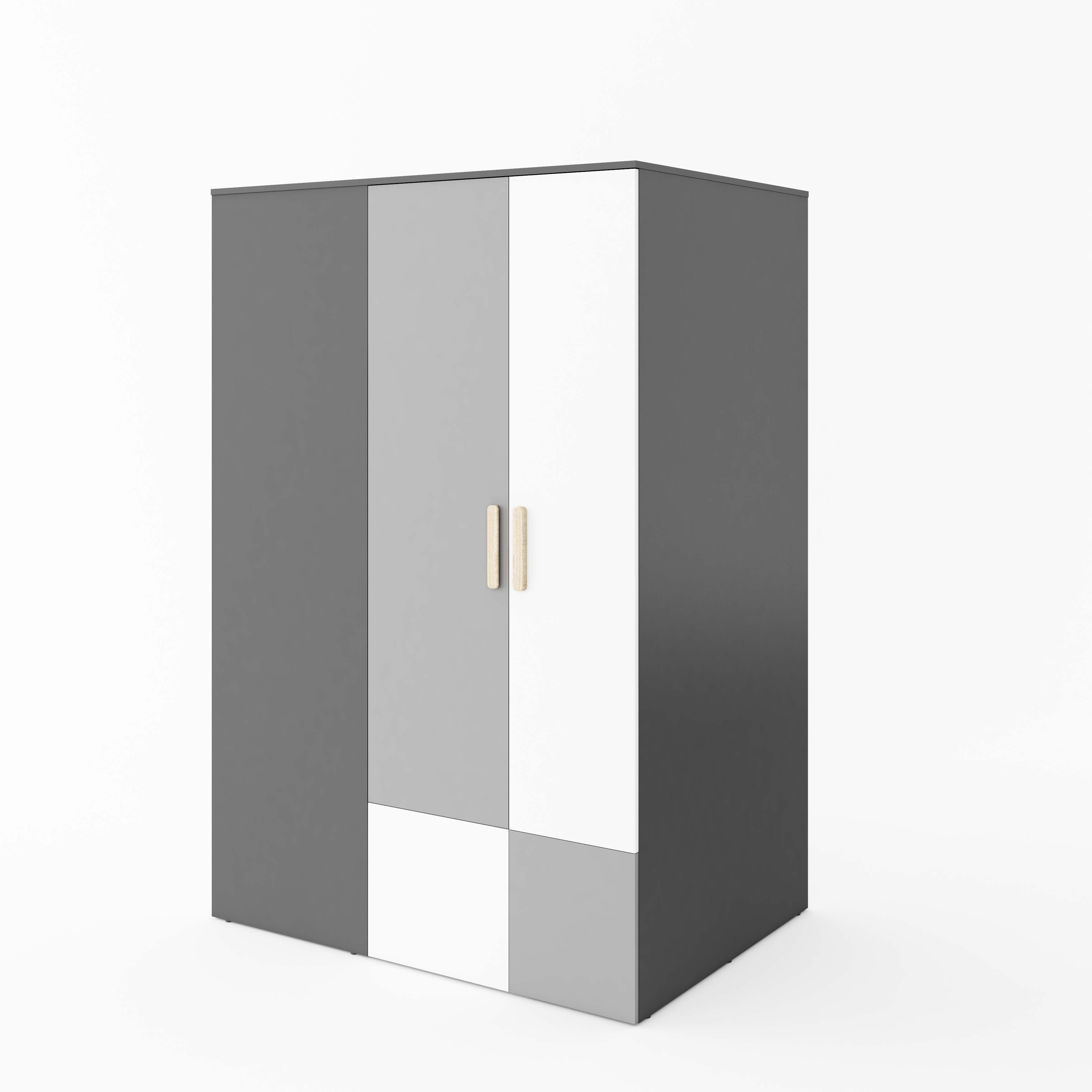 Pok Walk In Wardrobe - Left Side - Grey Matt