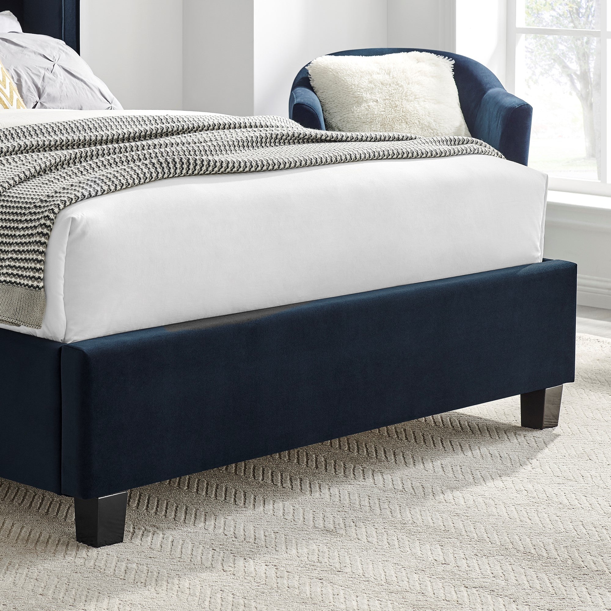 Polaris Navy Blue Bed - Image 4