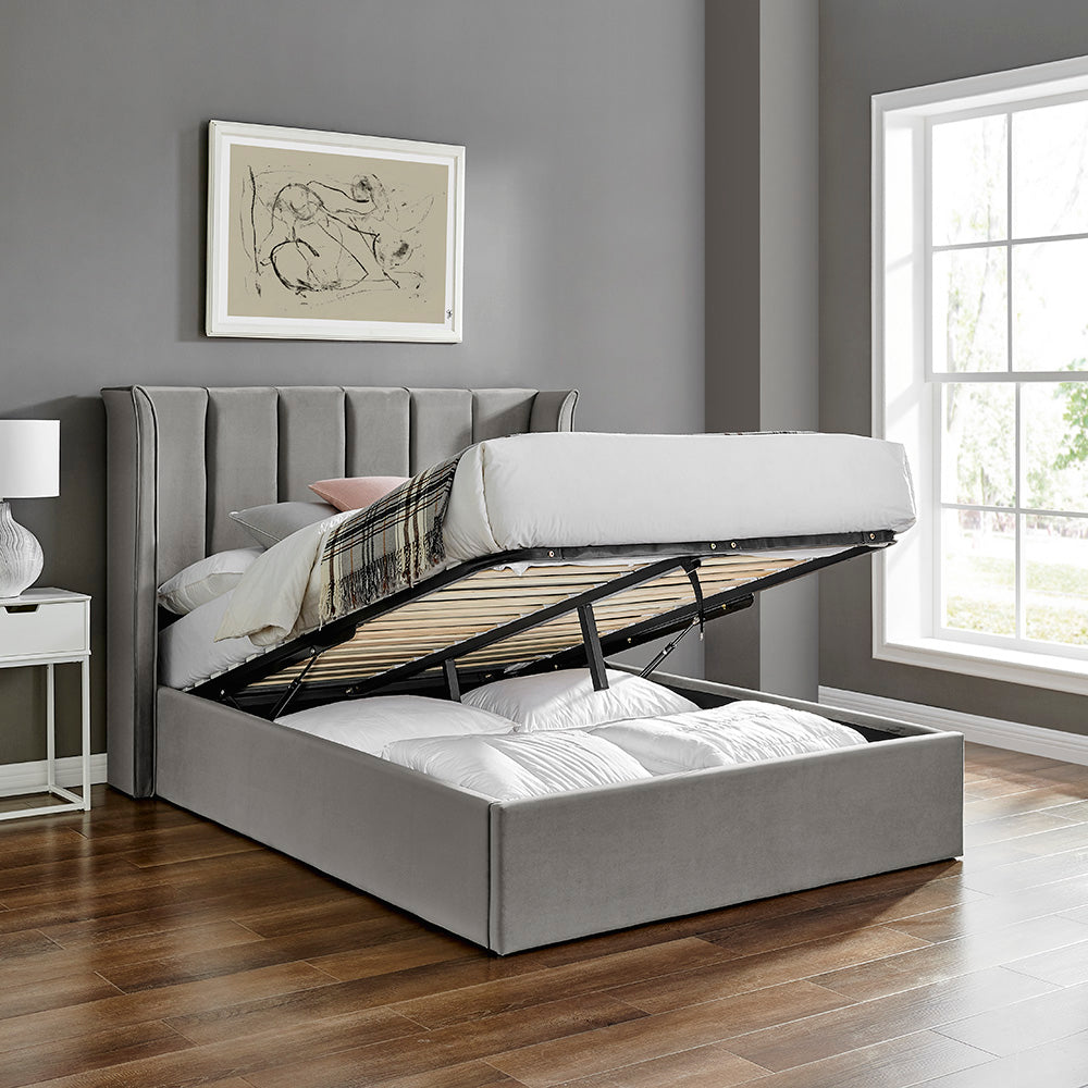 Polaris Silver Storage Bed