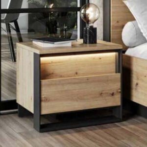 Quant Bedside (LED Included) - Oak Artisan