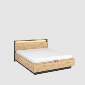 Quant Ottoman Bed (LED Included) - Oak Artisan