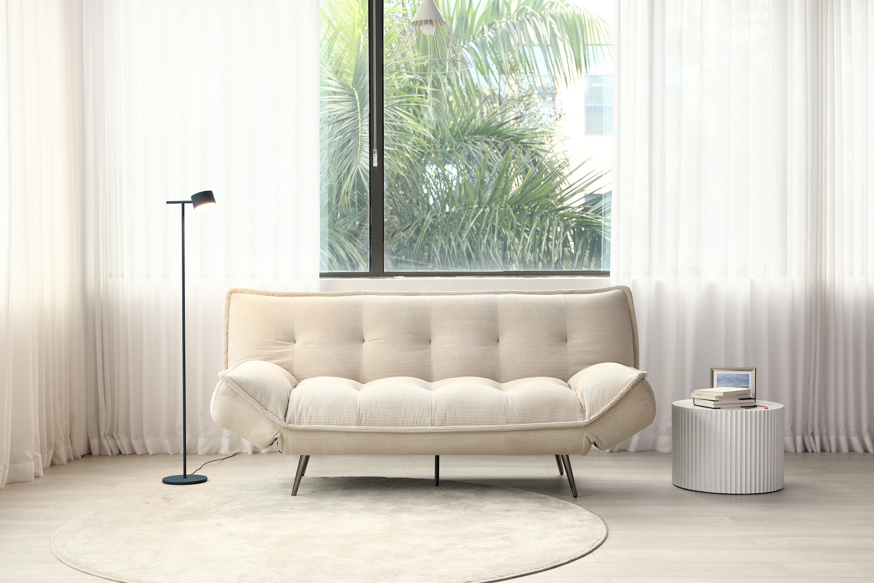 Remi Sofa Bed Cream - Image 5
