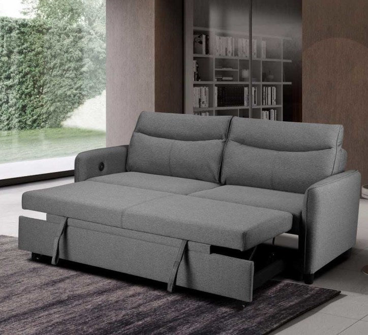 Sheila Light Grey Sofabed - Image 2