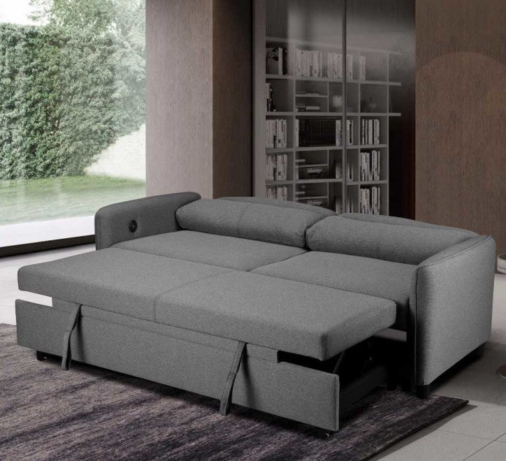 Sheila Light Grey Sofabed - Image 3